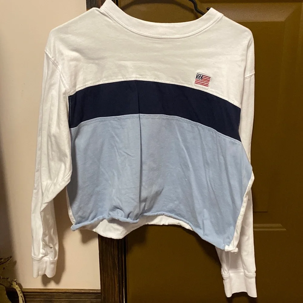 Mighty Fine Cropped USA Long-sleeve shirt - Picture 3 of 6